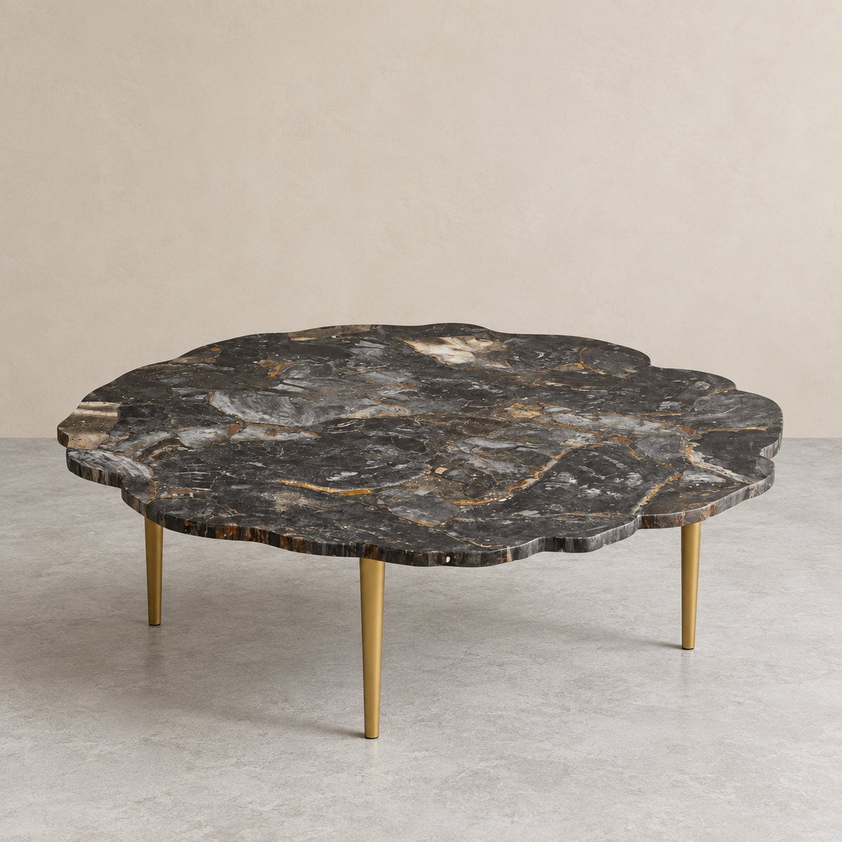 PETRIFIED WOOD CENTER TABLE