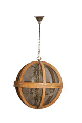 Wood & Mesh Ball Chandelier Chairs And Company