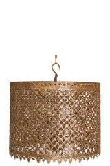 4 Light Brown Filegree Chandelier