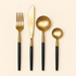 Moderne black & Gold Cutlery Chairs And Company