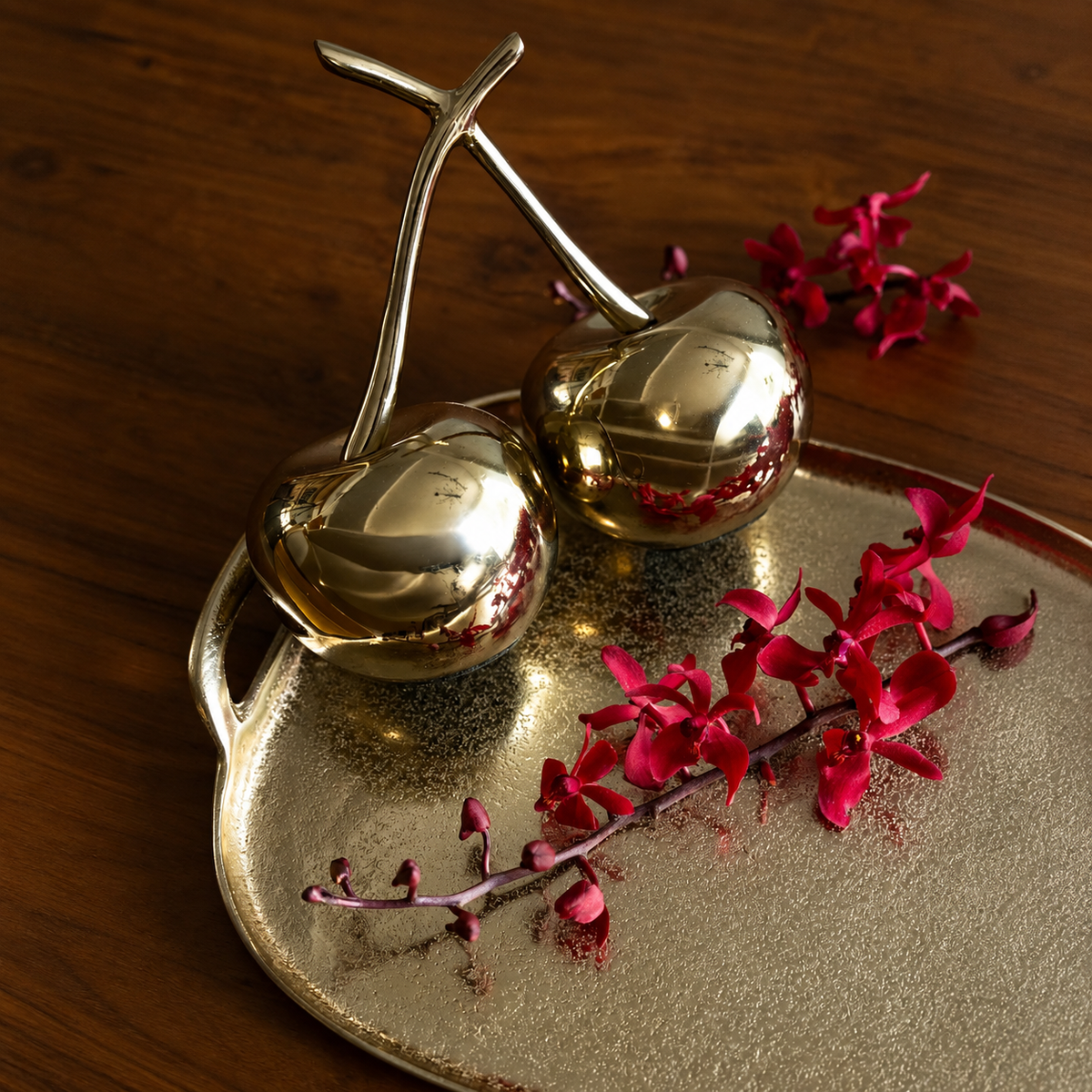 Gilded Serve Tray (L) Chairs And Company