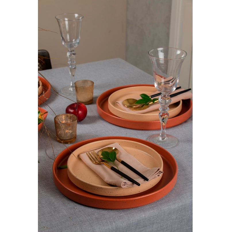 KANSO DINNERWARE SET PLATE - SAND (21 CM), MODERN DINING SETS ROUND TABLE